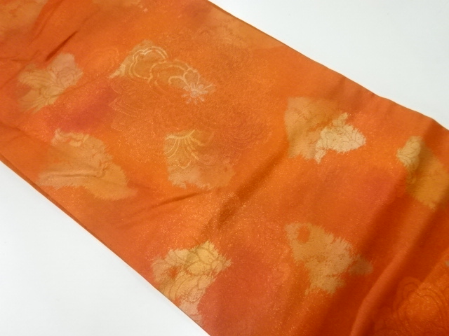 JAPANESE NAGOYA OBI / WOVEN FLOWER